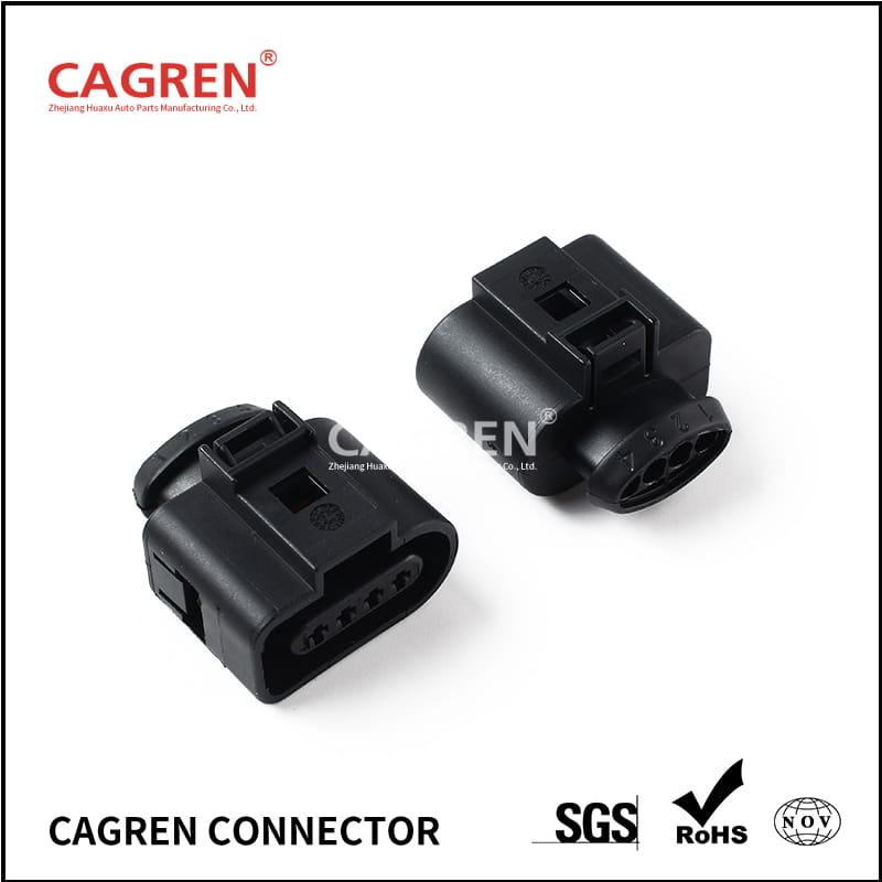 4 Pin Auto Waterproof Connectors Ignition Coil Plug Wiper Motor Plug 1J0973724 1J0973824