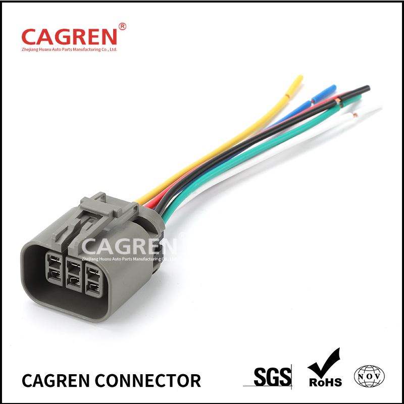  6 pin Waterproof automotive connector H3553