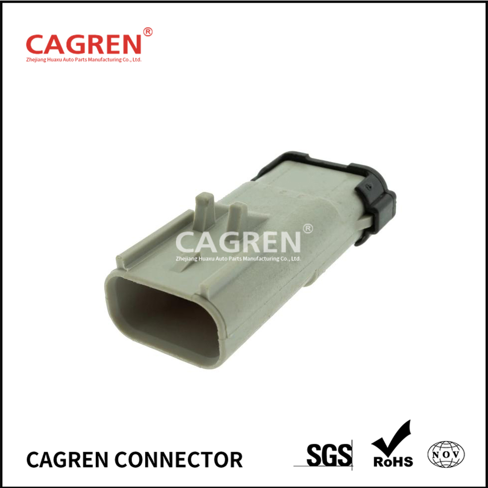 15435333 (54200313) - Aptiv APEX 2.8 Sealed 3 Way Gray Male Connector H3430